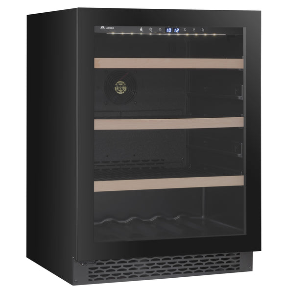 Award Underbench Beverage Centre 135L Black Glass - Buyrite Appliances