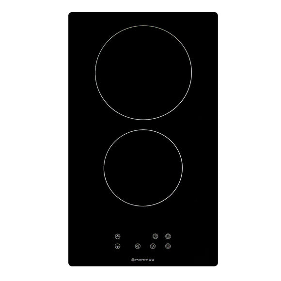 Parmco Domino Ceramic Cooktop 30cm  Black Glass with Touch Control - Buyrite Appliances
