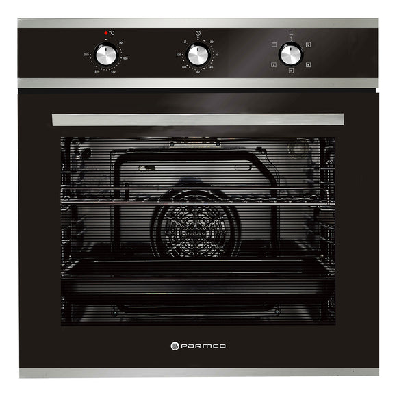 Parmco Built-in Electric Oven 60cm 5 Function 76L Stainless Steel - Buyrite Appliances