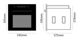 Parmco Built-in Electric Oven 60cm 14 Function 80L Black incl. Air Fry