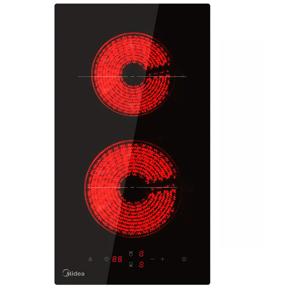 Midea Ceramic Cooktop 30cm Black Glass with Touch Control
