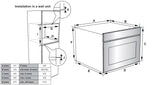 Award Built-in Electric Compact Oven 60cm 8 Function 50L Stainless Steel