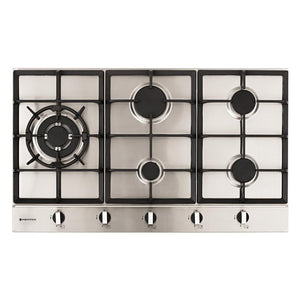 Parmco Gas Cooktop 90cm 5 Burner Stainless Steel - Buyrite Appliances