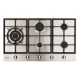 Parmco Gas Cooktop 90cm 5 Burner Stainless Steel
