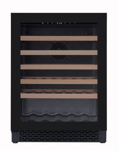 Award Underbench Wine Cabinet Single Zone 46 Bordeaux Bottle Capacity Black