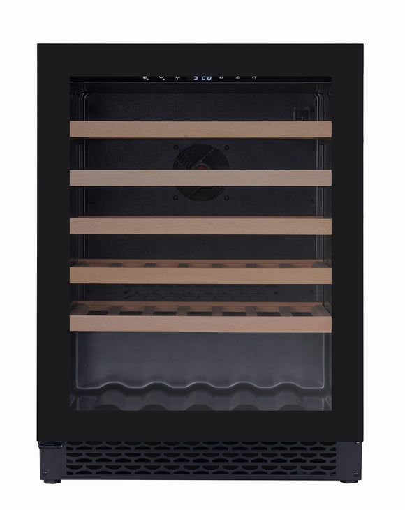 Award Underbench Wine Cabinet Single Zone 46 Bordeaux Bottle Capacity Black