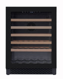 Award Underbench Wine Cabinet Single Zone 46 Bordeaux Bottle Capacity Black