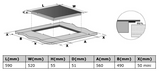 **3 YEAR WARRANTY** Polo Ceramic Cooktop 60cm Black Glass with Touch Control