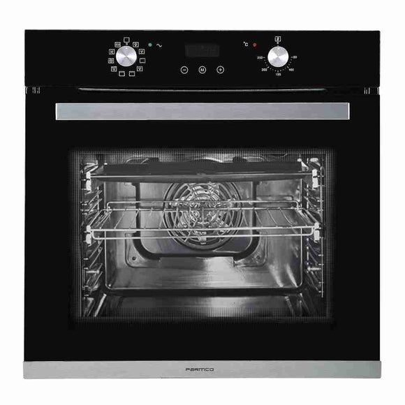 Parmco Built-in Electric Oven 60cm 10 Function 80L Black - Buyrite Appliances