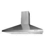 Parmco Canopy Rangehood 90cm 1,000m3/h max. extraction Stainless Steel with Push Button Control - Buyrite Appliances