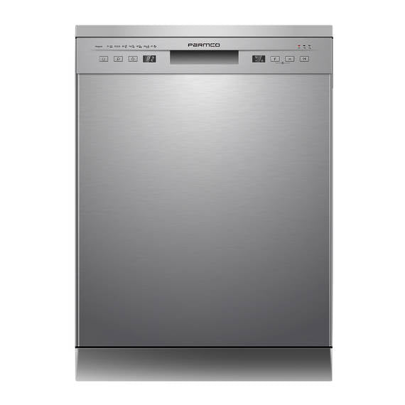 Parmco Freestanding Dishwasher Economy Plus 60cm 14 Place Settings Stainless Steel