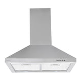 Parmco Canopy Rangehood 60cm 700m3/h max. extraction Stainless Steel with Push Button Control