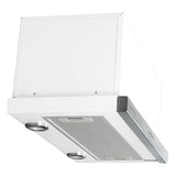 Parmco Slide Out Rangehood 60cm 700m3/h max. extraction White with Push Button Control