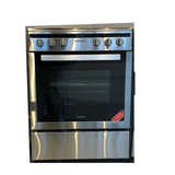 Midea Freestanding Electric Stove 60cm 9 Function 70L with Induction Cooktop Stainless Steel