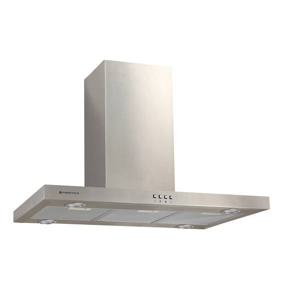 Parmco Island T Model Rangehood 90cm 1,000m3/h max. extraction Stainless Steel with Push Button Control - Buyrite Appliances
