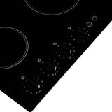 Parmco Ceramic Cooktop 60cm Black Glass with Knobs - Buyrite Appliances