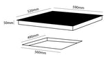 Parmco Ceramic Cooktop 60cm Black Glass with Knobs and Aluminium Frame