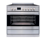 Parmco Freestanding Electric Stove with Ceramic Cooktop 90cm Stainles Steel