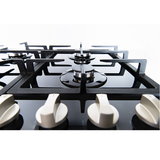 Midea Gas Cooktop 60cm 4 Burner Black Glass