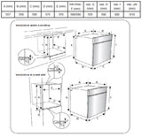 Award Built-in Electric Oven 60cm 10 Function 80L Black with Steam Clean