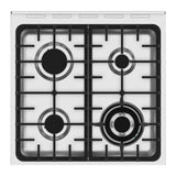 Parmco Freestanding Electric Stove 60cm  8 Function 76L with Gas Cooktop Stainless Steel
