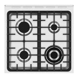 Parmco Freestanding Electric Stove 60cm  8 Function 76L with Gas Cooktop Stainless Steel