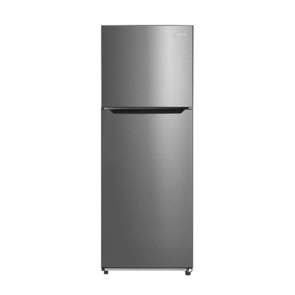 Midea Top Mount Fridge/ Freezer 320L Stainless Steel with Reversible Door