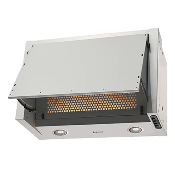Parmco Tilta Stepped Back Rangehood 60cm 450m3/h max. extraction White with Slide Control