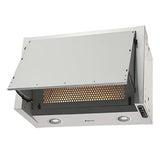 Parmco Tilta Stepped Back Rangehood 60cm 450m3/h max. extraction White with Slide Control