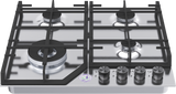 **3 YEAR WARRANTY** Polo Gas Cooktop 60cm 4 Burner Stainless Steel