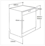 Award Fully Integrated Dishwasher 60cm 15 Place Setting