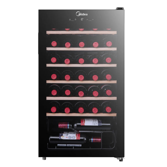 Midea Wine Cooler 93L Capacity Black Glass
