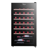 Midea Wine Cooler 93L Capacity Black Glass