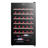 Midea Wine Cooler 93L Capacity Black Glass