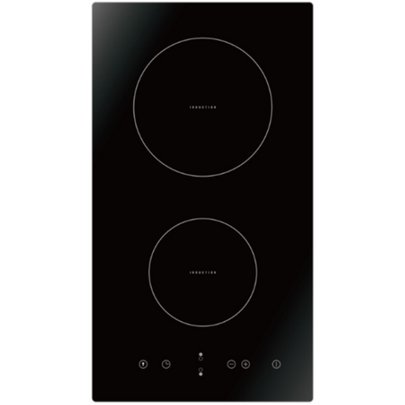 Midea Induction Cooktop 30cm 2 Zones Black Glass