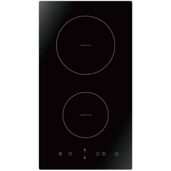 Midea Induction Cooktop 30cm 2 Zones Black Glass - Buyrite Appliances