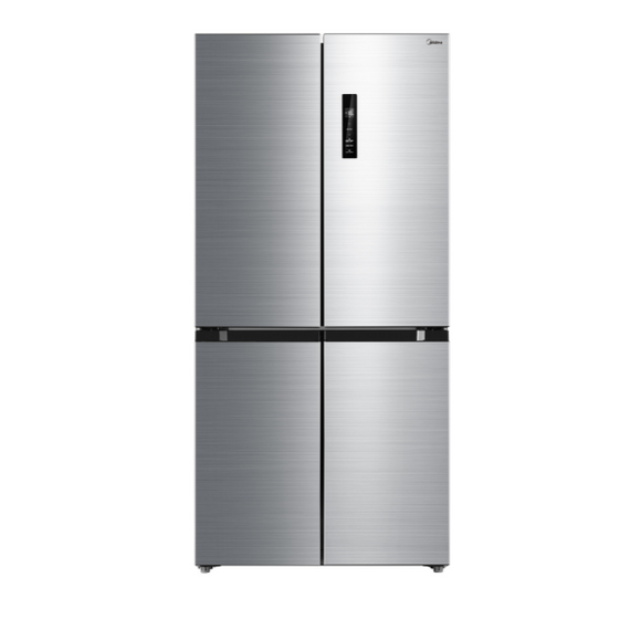 Midea Quad Door Fridge/ Freezer 474L Stainless Steel - Buyrite Appliances