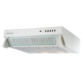 Parmco Flat Profile Rangehood 60cm 350m3/h maxx extraction White with Push Button Control