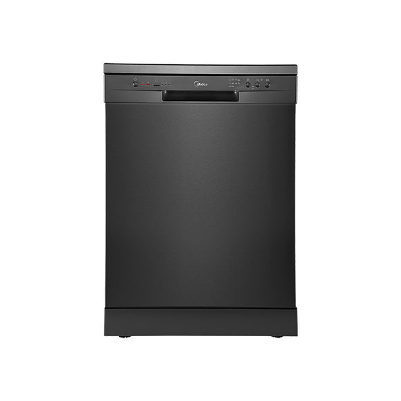 Midea Freestanding Dishwasher 60cm 14 Place Setting Black Steel - Buyrite Appliances
