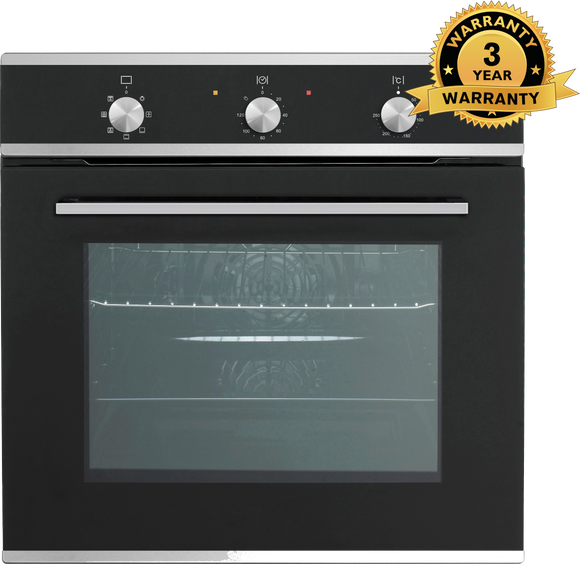 **3 YEAR WARRANTY** Polo Built-in Electric Oven 60cm 7 Function 60L Stainless Steel