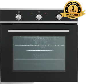 **3 YEAR WARRANTY** Polo Built-in Electric Oven 60cm 7 Function 60L Stainless Steel