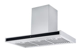 Award Low Noise Canopy Hood 90cm 900m3/h max. extraction Stainless Steel with Black Glass with Touch Control
