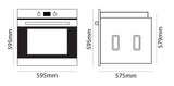 Parmco Built-in Electric Oven 60cm 10 Function 80L Stainless Steel
