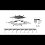 Midea Induction Cooktop 60cm 4 Zones Black Glass