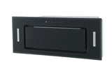 **3 YEAR WARRANTY** Polo Powerpack Rangehood 90cm 1,000m3/h max. extraction Black Glass with Touch Control