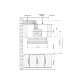 Midea T Model Rangehood 90cm 1,380m3/h max extraction Black with Touch & Gesture Control and Steam Clean