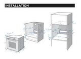 Midea Built-In Electric Pyrolytic Oven 60cm 14 Function 82L Stainless Steel