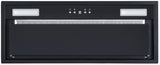 Award Powerpack Rangehood 70cm 800m3/h. max extraction Black with Soft Touch Controls
