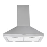 Parmco Canopy Rangehood 60cm 1,000m3/h max. extraction Stainless Steel with Push Button Control