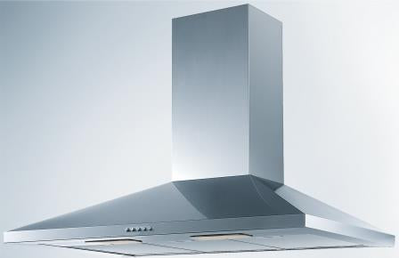 Award Canopy 90cm Rangehood 550m3/h max. extraction Stainless Steel with Push Button Control - Buyrite Appliances